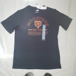 Chicago Bears men's Short Sleeve T Shirt NFL Football Team Cotton Polyester  L